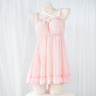 Pink Chiffon Lingerie Dress - Femboy Fashion