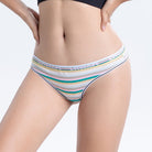 Rainbow Stripe Thong Panty - Femboy Fashion