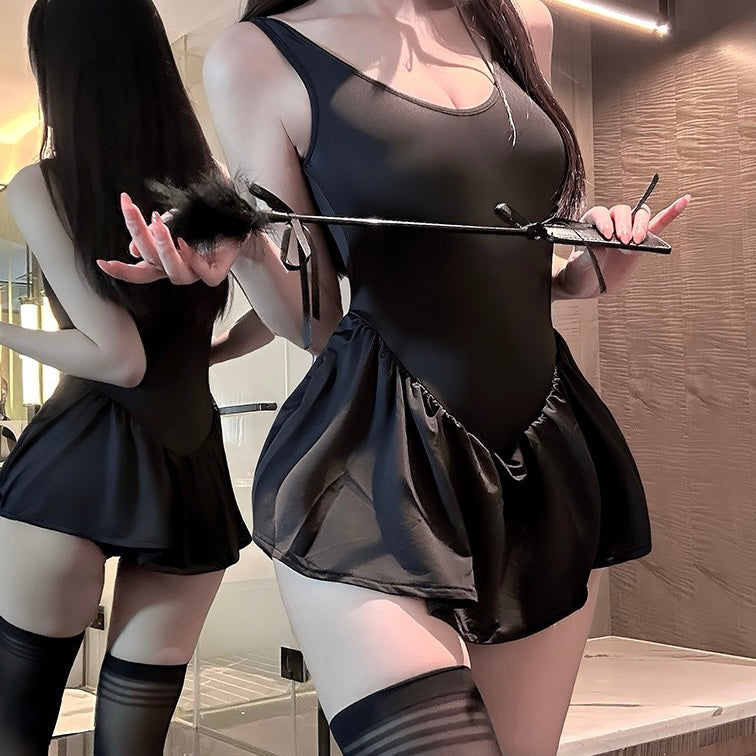 Femboy in Sexy Black Backless Lingerie - Femboy Fashion