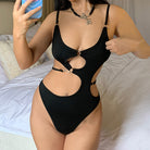 Sexy Black Asymmetric Bodysuit Lingerie for Femboy - Femboy Fashion