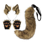 Fox Ears And Tail With Gloves Set - Femboy Fashion