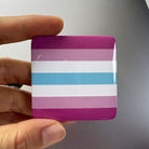 Square femboy pride flag pin