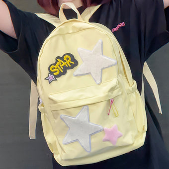 Yellow Star Femboy Backpack