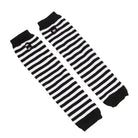 Striped Arm Warmers Black And White - Femboy Fashion