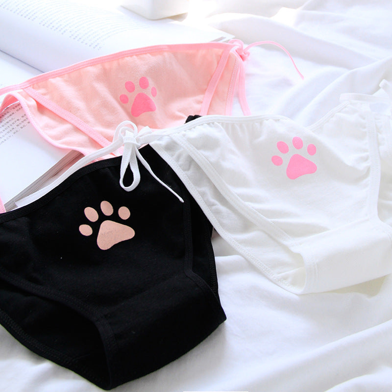 Sweet Cat Paw String Panties for Femboy - Femboy Fashion