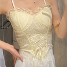 Femboy in Yellow Sweet Laced Corset - Femboy Fashion