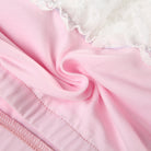 Sweet pink multi layer white lace short skirt detail