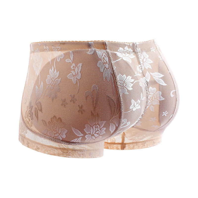 Sweet sexy floral butt lifter boyshort panties for femboy