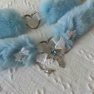 Sweet sexy fur heart choker