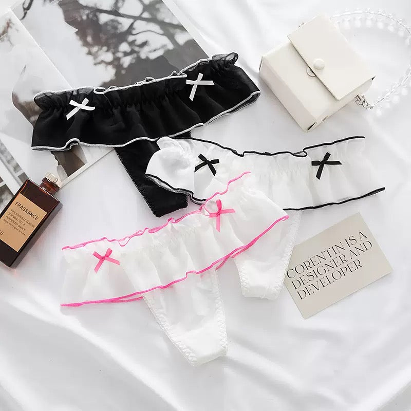 Three sweet maid thong panties