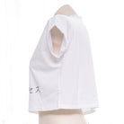 Femboy White Anime Kaomoji Crop Top Side - Femboy Fashion