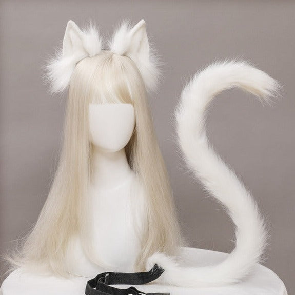 Cat Ears Headband And Tail - Femboy Fashion