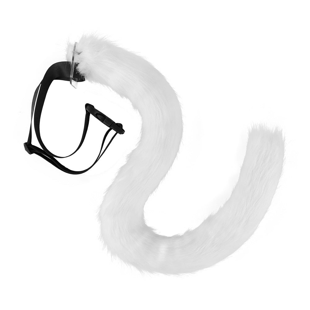 White femboy cat tail