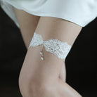 White Floral Lace Garter - Femboy Fashion