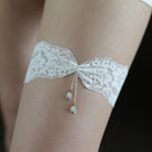 White Floral Lace Garter - Femboy Fashion