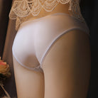 White Hiding Gaff Panties Back - Femboy Fashion