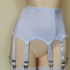 White High Waisted 8 Strap Garter Belt - Femboy Fashion