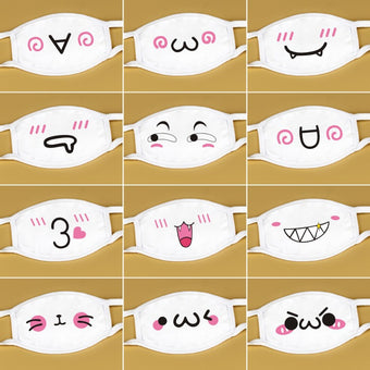 Kawaii Anime White Femboy Mask