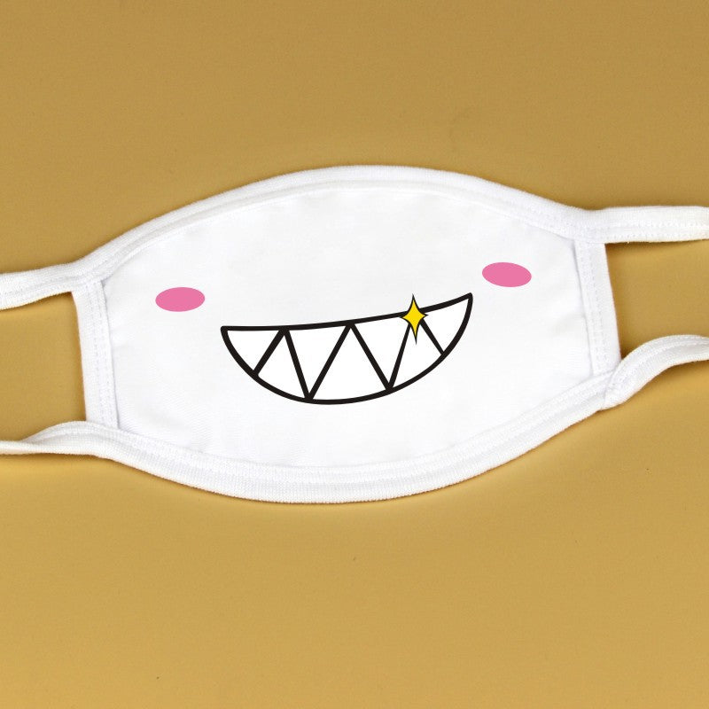 Kawaii Anime White Face Masks - Femboy Fashion