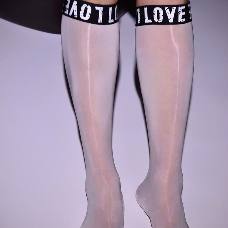 Glossy Knee High Stocking - Femboy Fashion