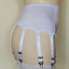 White High Waisted 8 Strap Garter Belt - Femboy Fashion