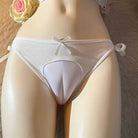 White normal back string hiding gaff panties