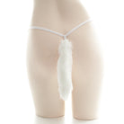 White Thong Panty With Cat Tail For Femboy